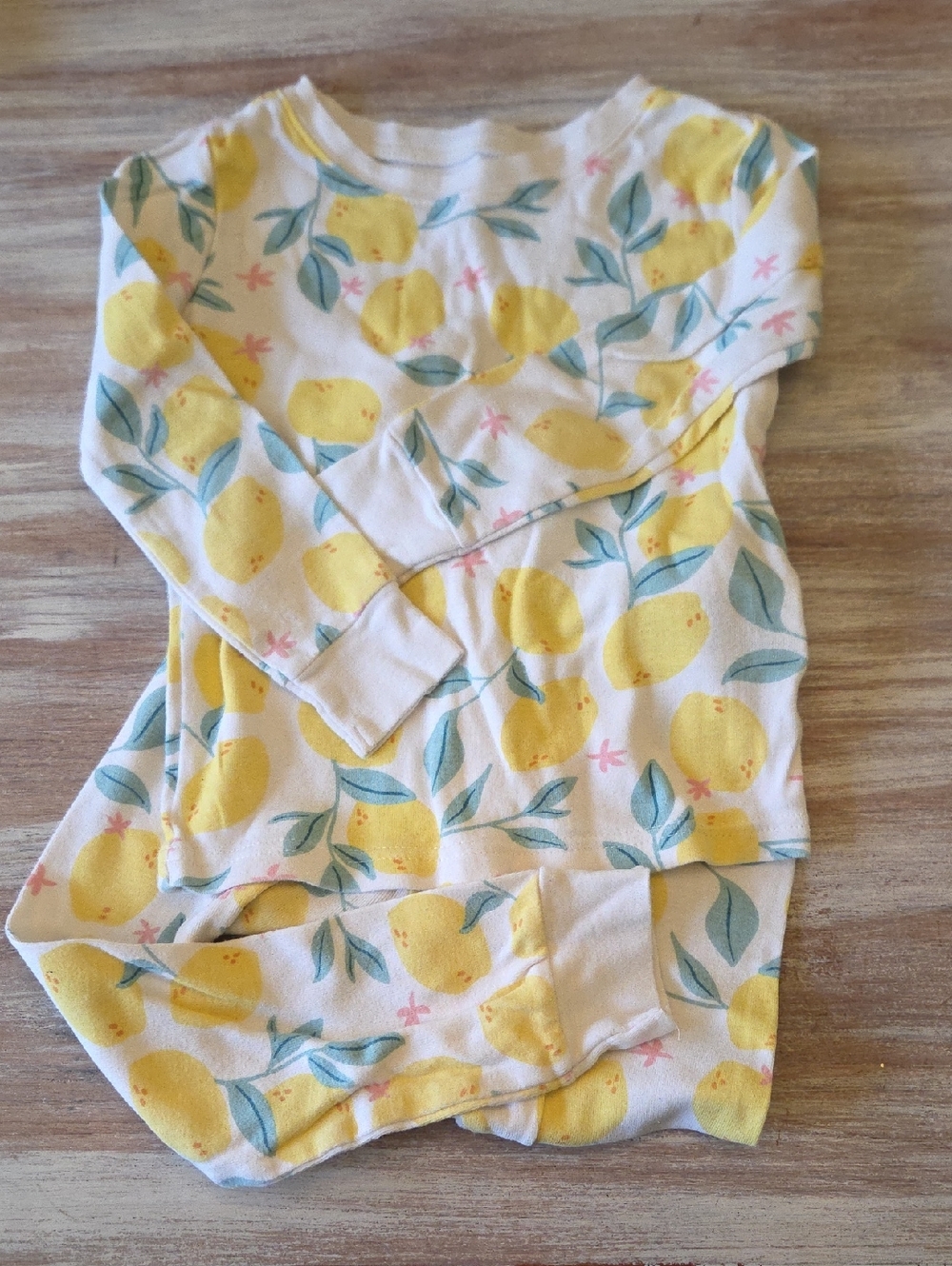 Girls 4t Old Navy Lemon Long John Pjs